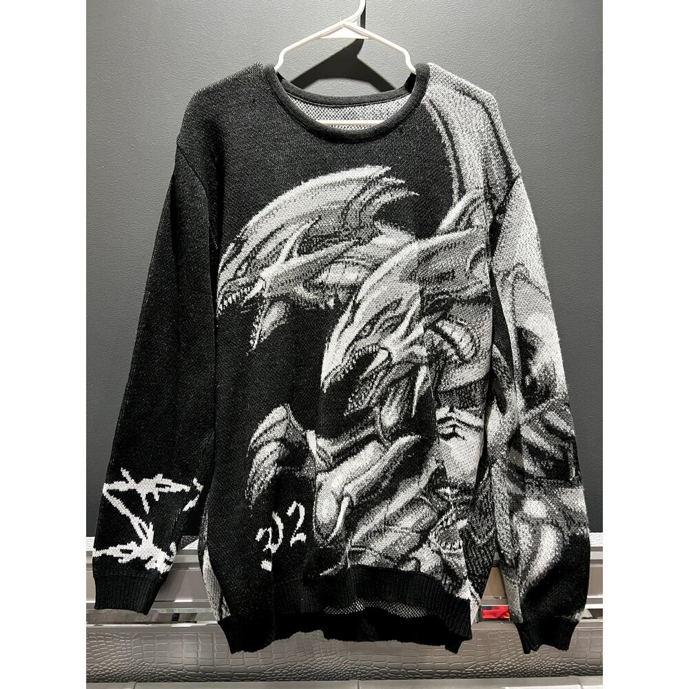 Blue-Eyes White Dragon Custom Sweater - Gothic, Yugioh, Seto Kaiba, 1 of 1
